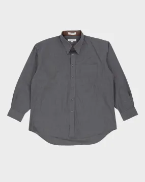 00s Balmain Grey Long-Sleeve Shirt - XL