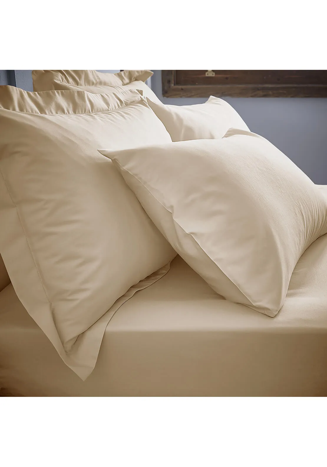 200 Thread Count Deep Fitted Sheet - Natural