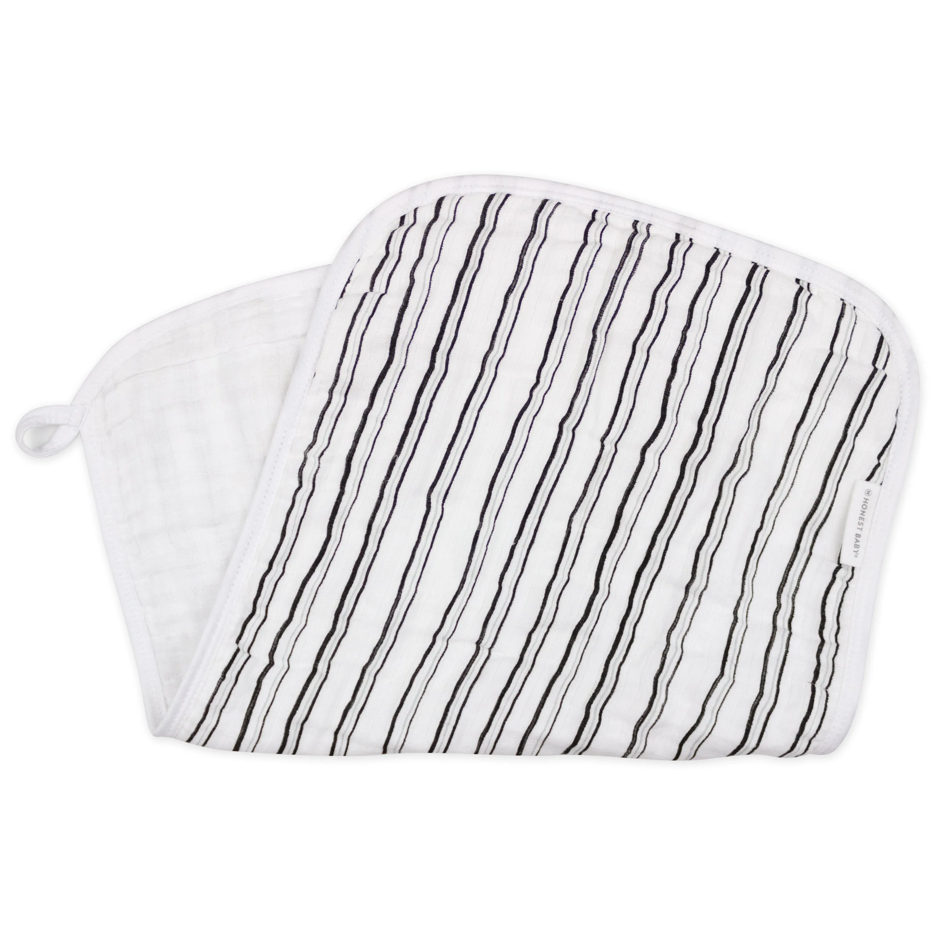 4-Pack Organic Cotton Multi-layer Woven Burp Cloths