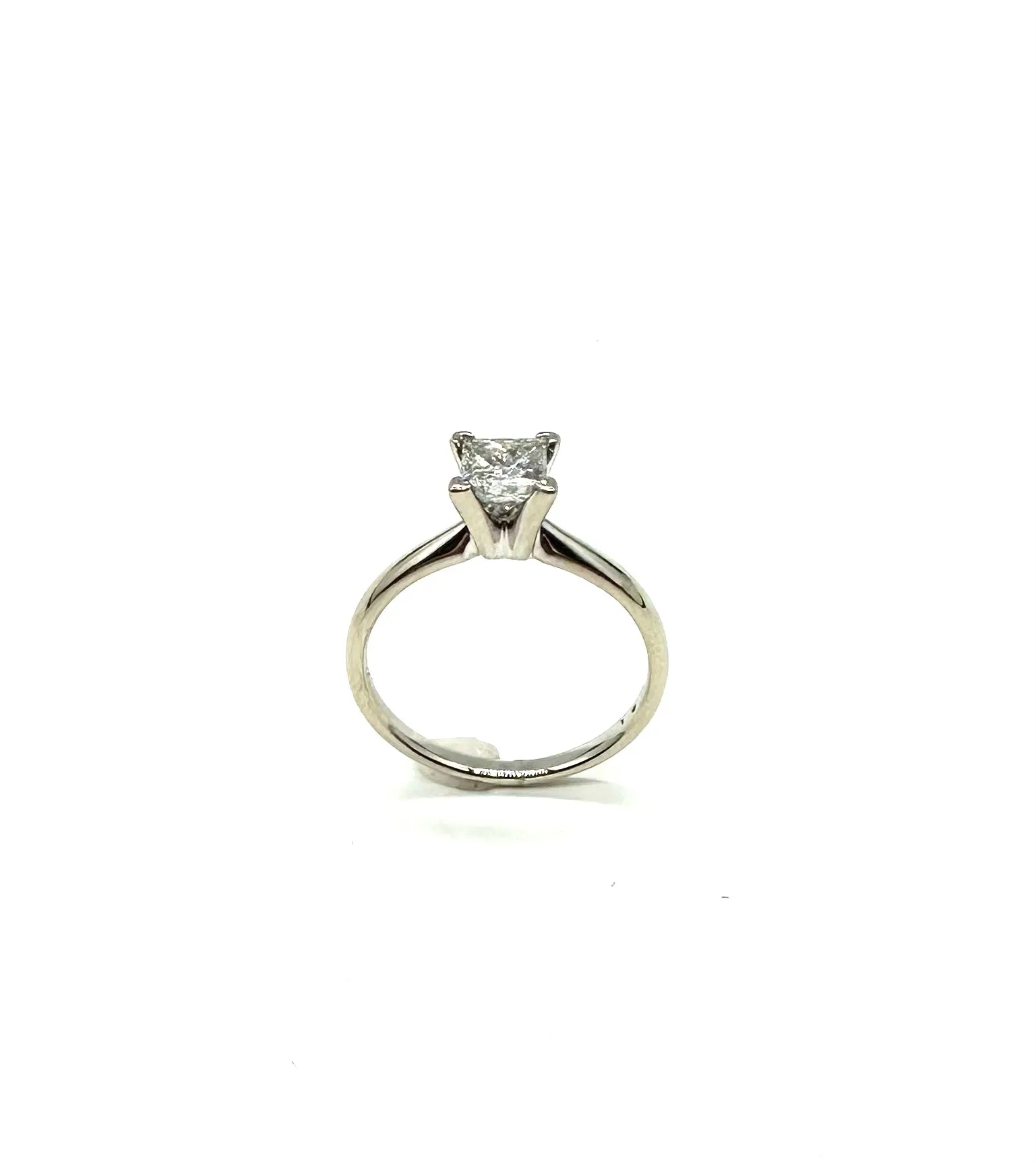 60 Ptw Square Diamond Solitare Ring