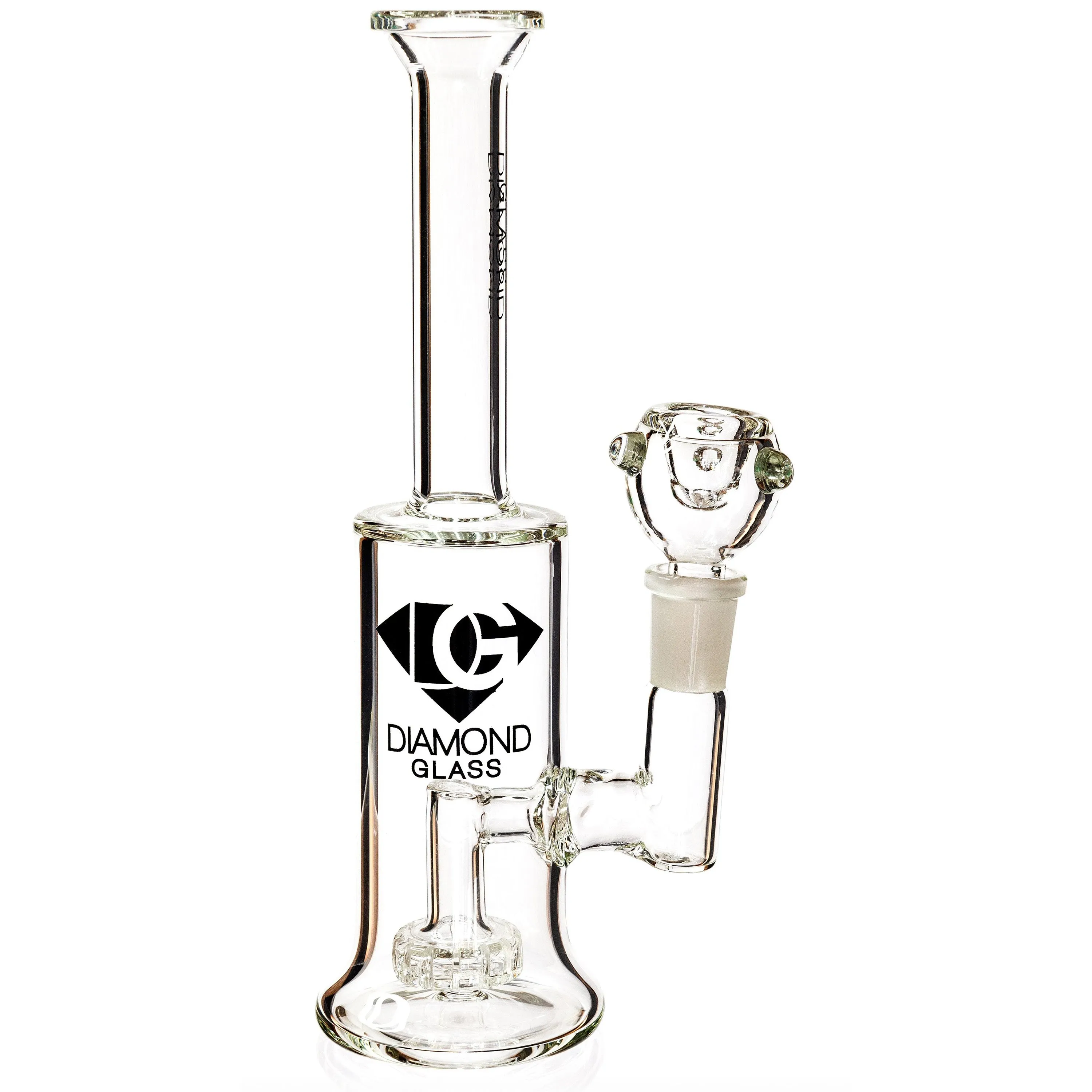 9 Compact Rig w/ Showerhead Perc, by Diamond Glass (free banger included)