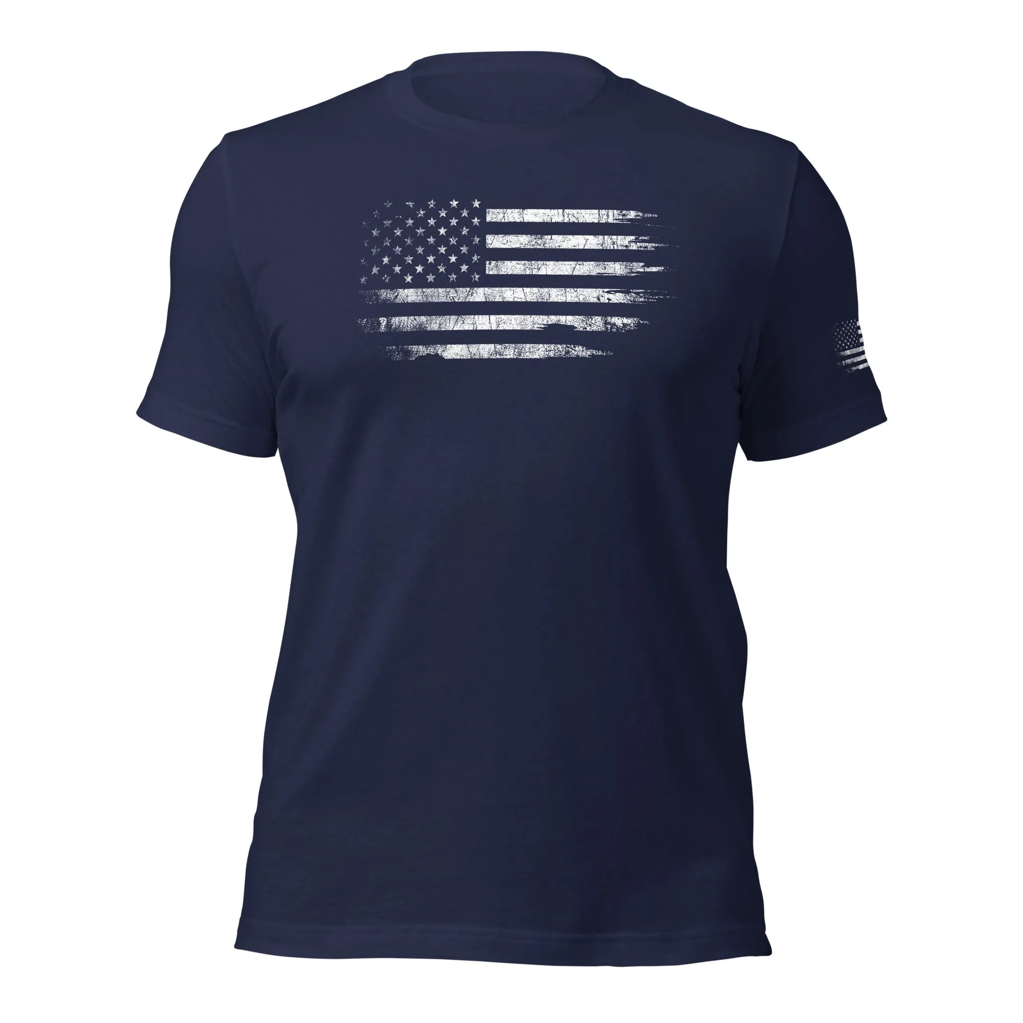 American Flag T-Shirt With Sleeve Print