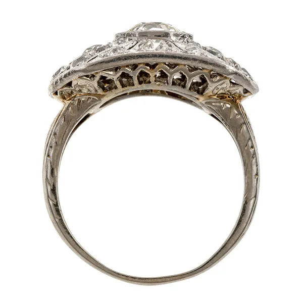 Art Deco Diamond Dinner Ring