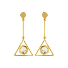 Art deco Floating Earrings