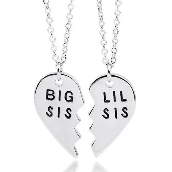 Big Sis Lil Sis Pendant Set