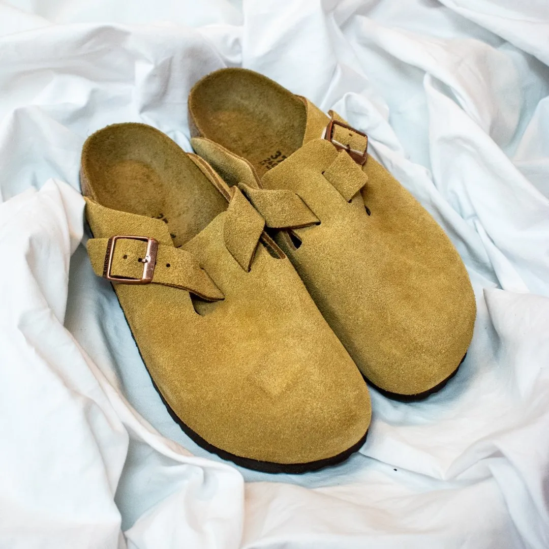 Birkenstock: Boston Latte Cream