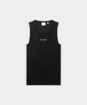 Black Logotype Tank Top