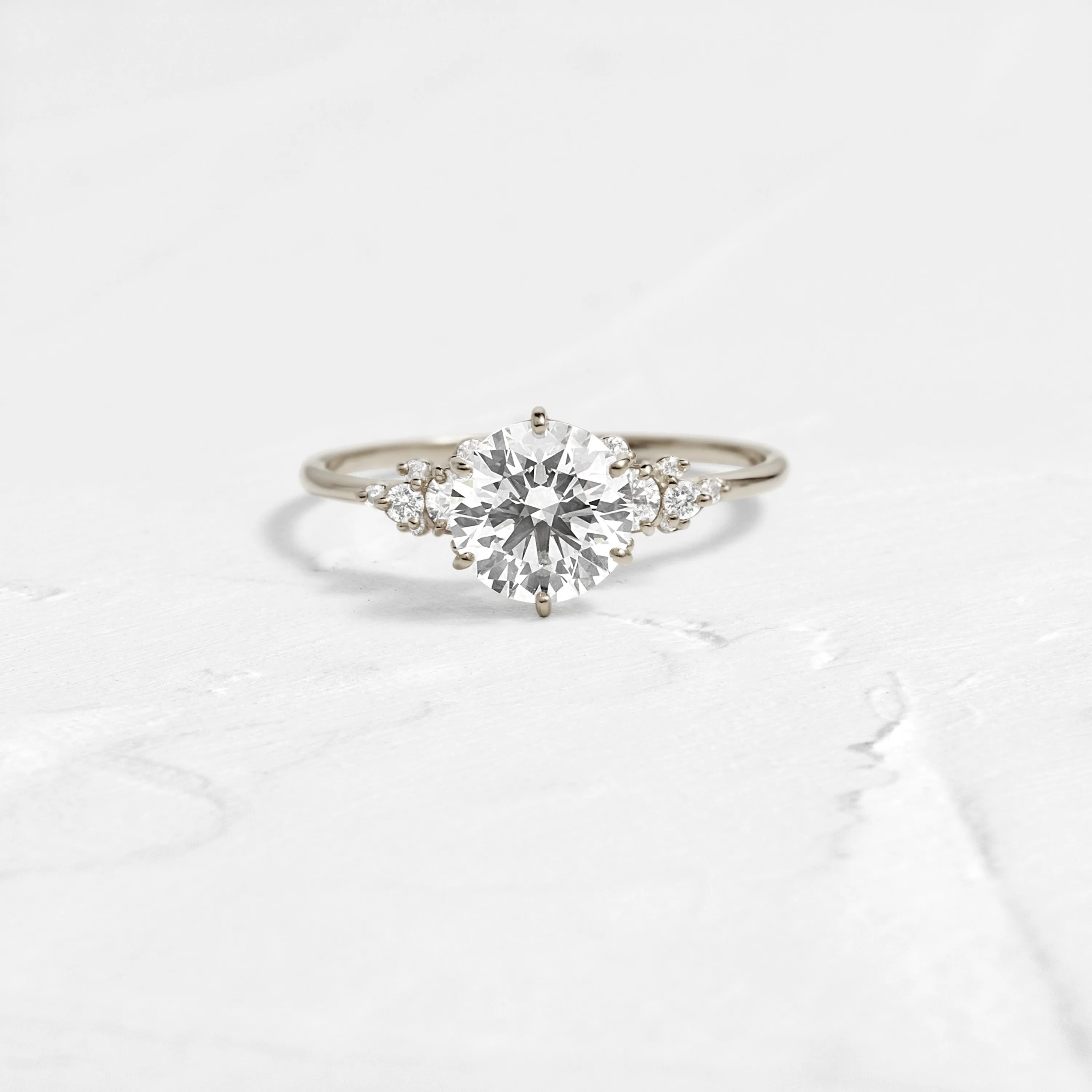 Blossom Ring, Round Cut