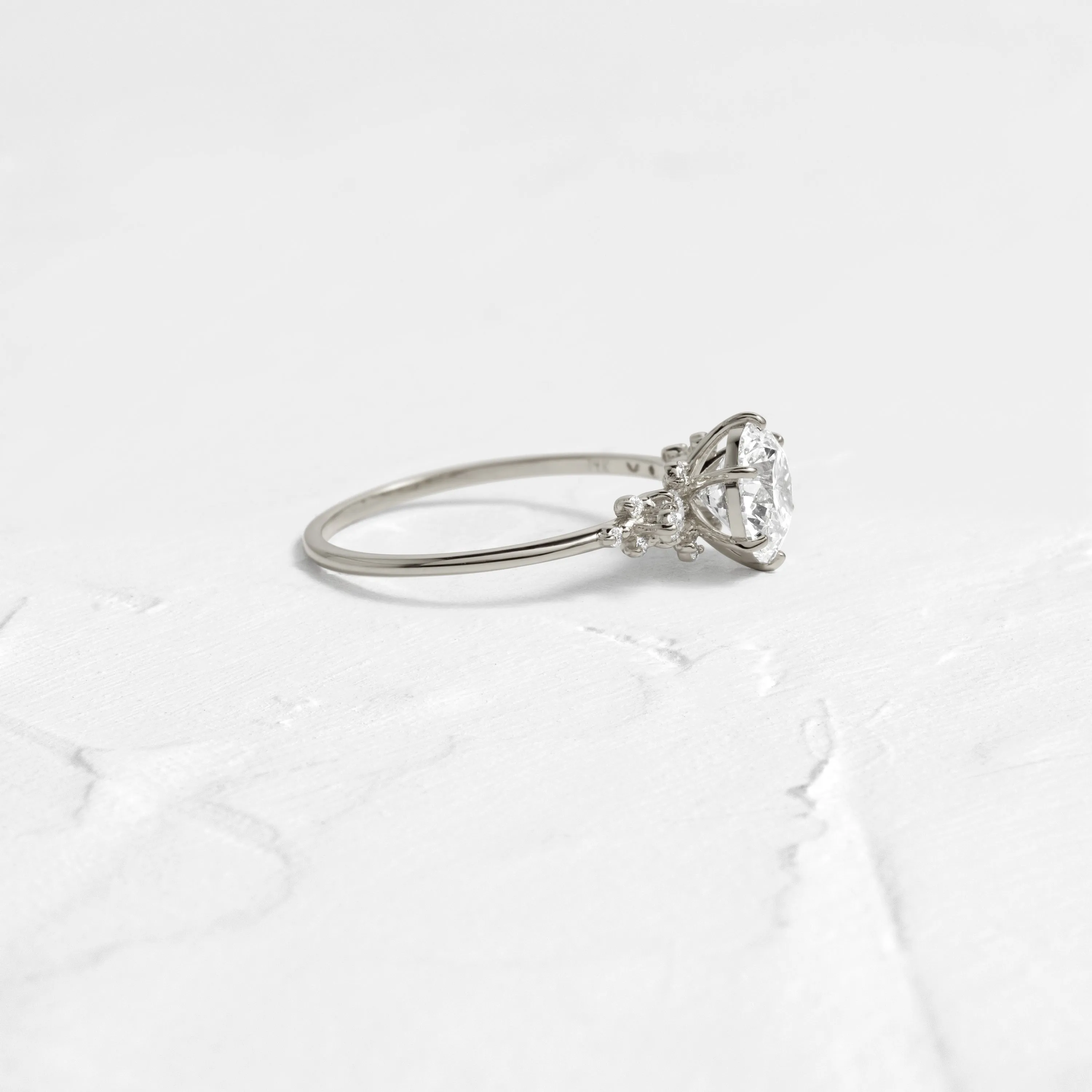 Blossom Ring, Round Cut