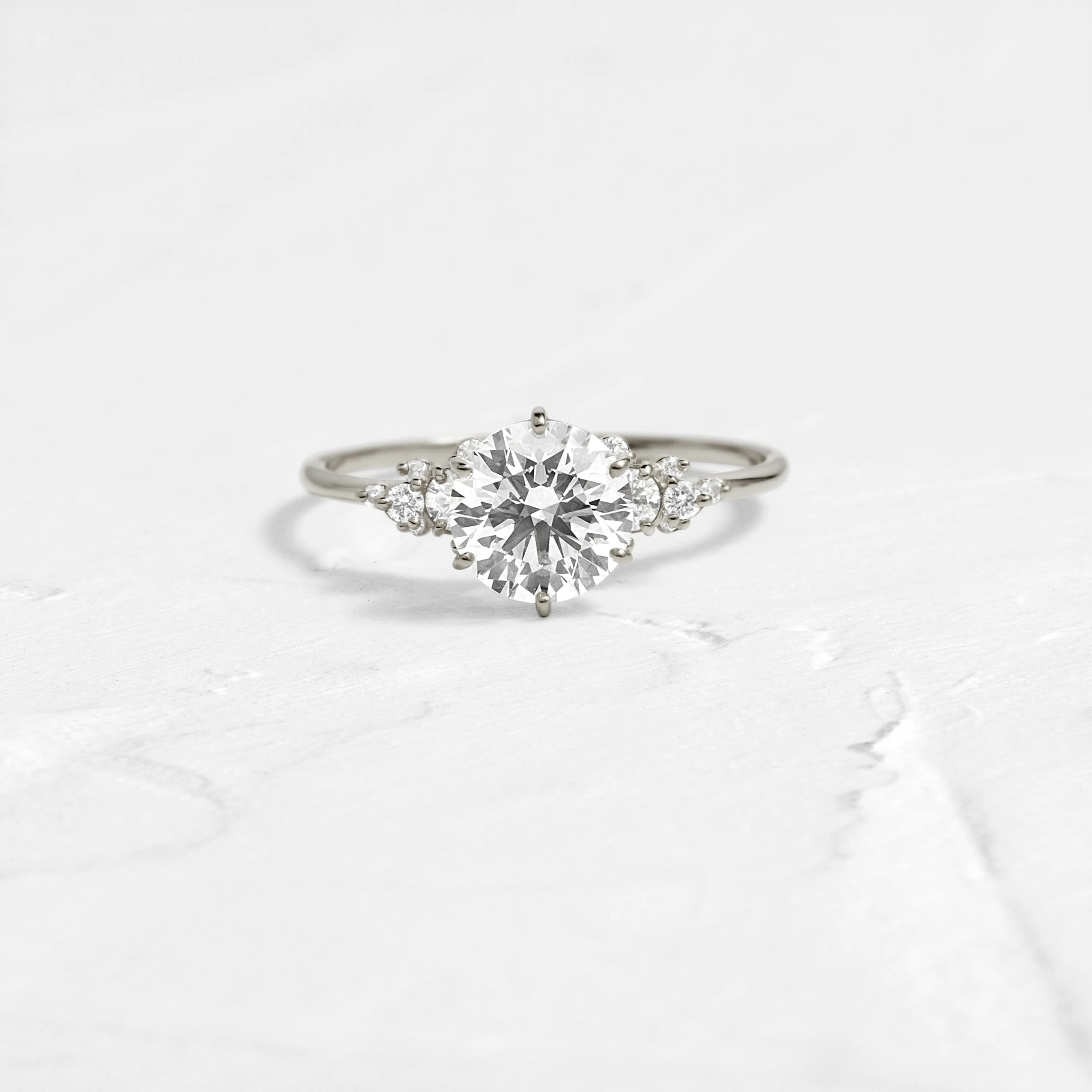 Blossom Ring, Round Cut