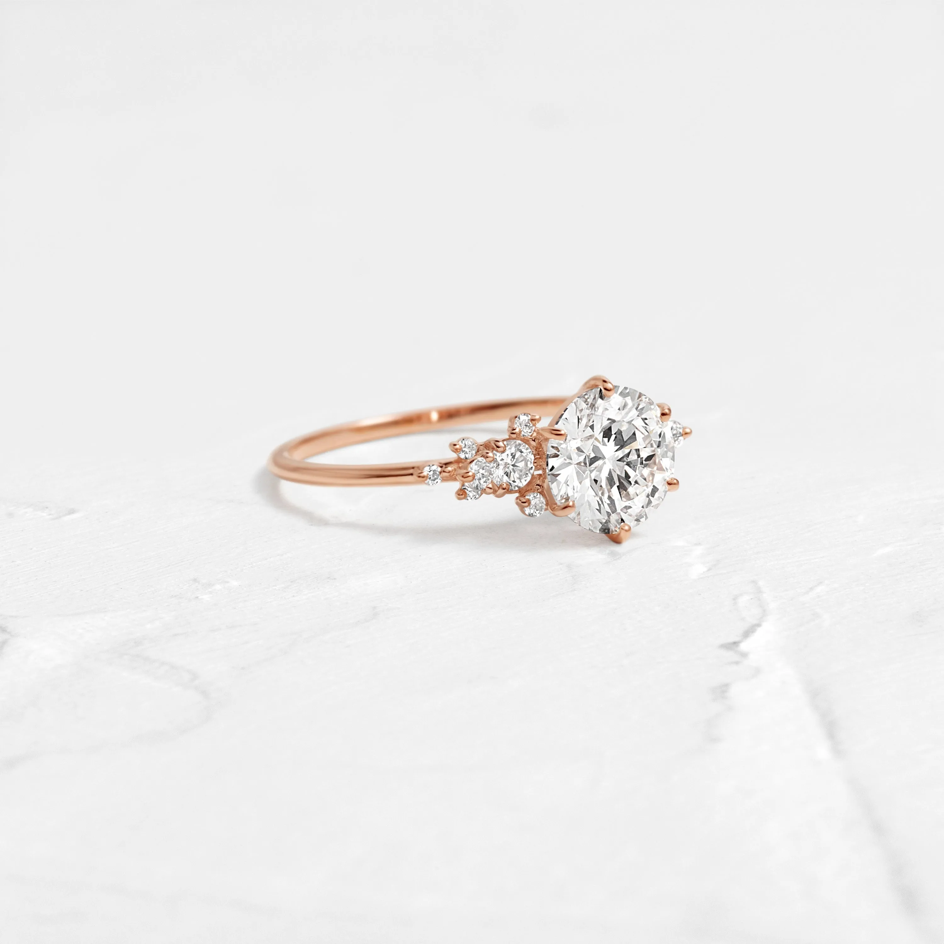 Blossom Ring, Round Cut