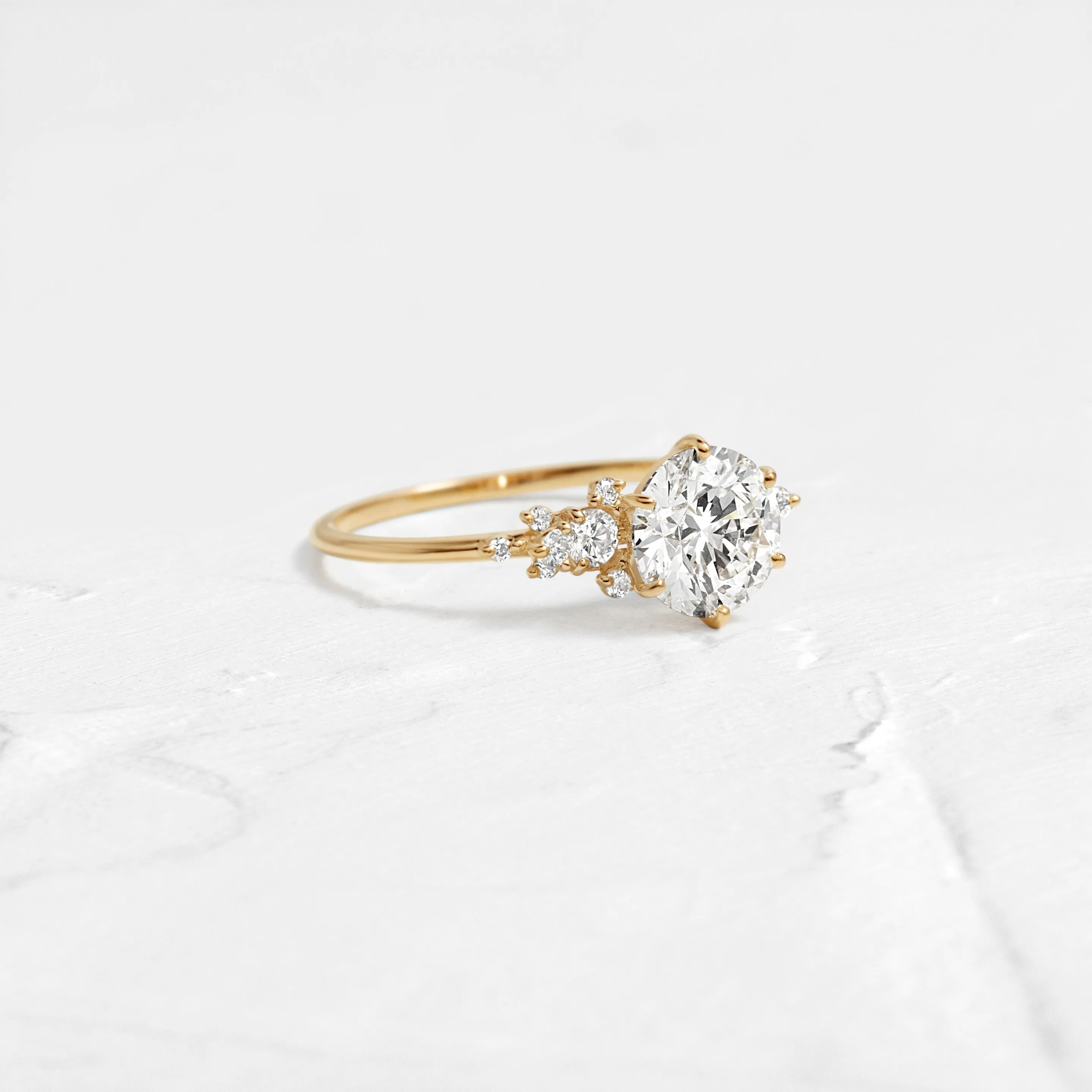 Blossom Ring, Round Cut