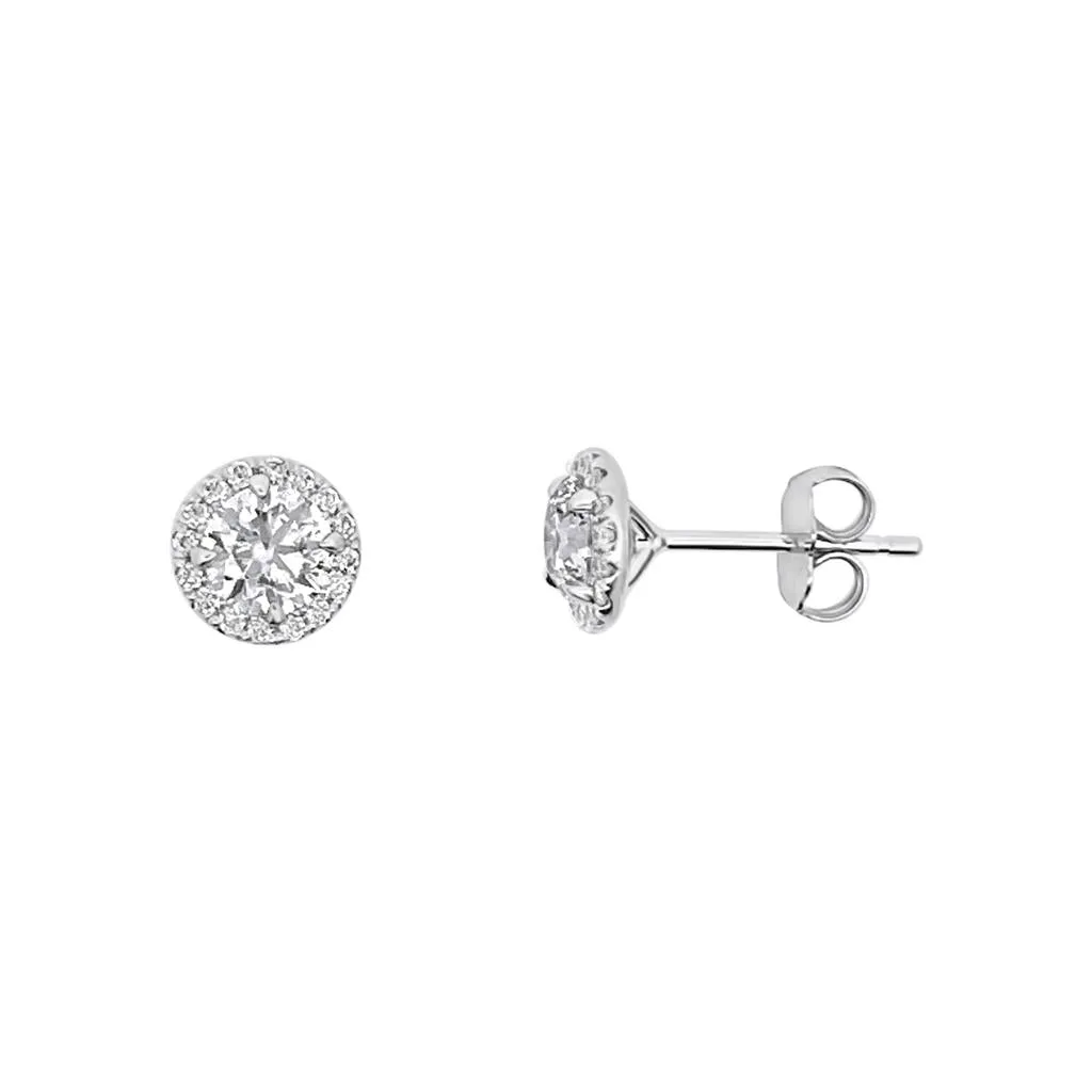 Clara by Martin Binder Diamond Halo Stud Earrings (1.43 ct. tw.)