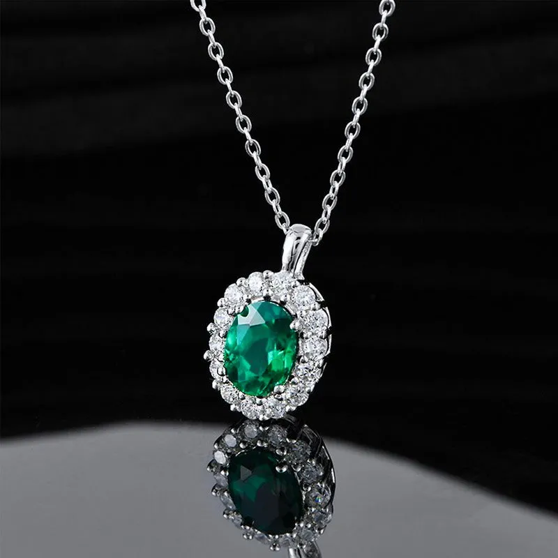 Emerald Diamond Necklace