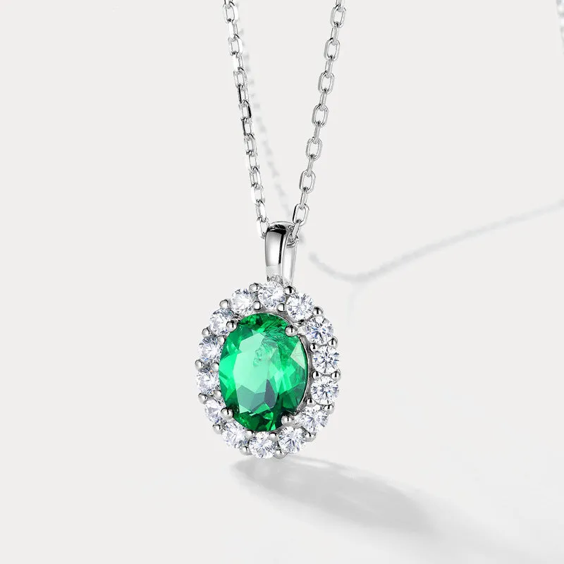 Emerald Diamond Necklace