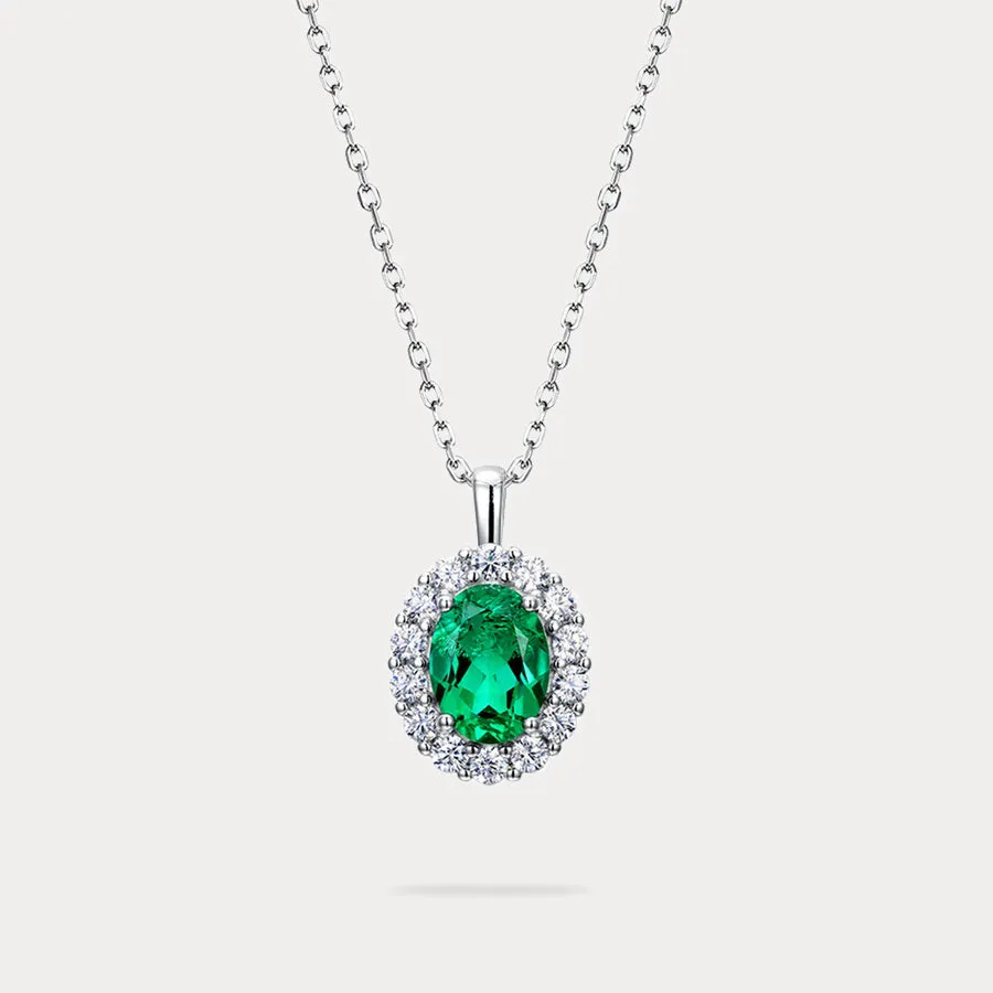 Emerald Diamond Necklace