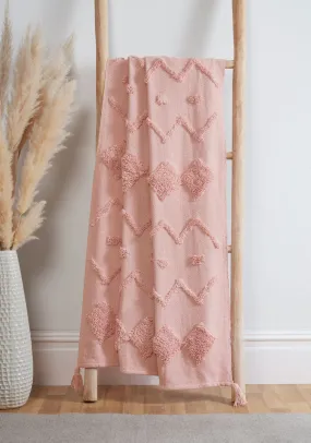 Juniper Tufted Throw 70x90 - Pink