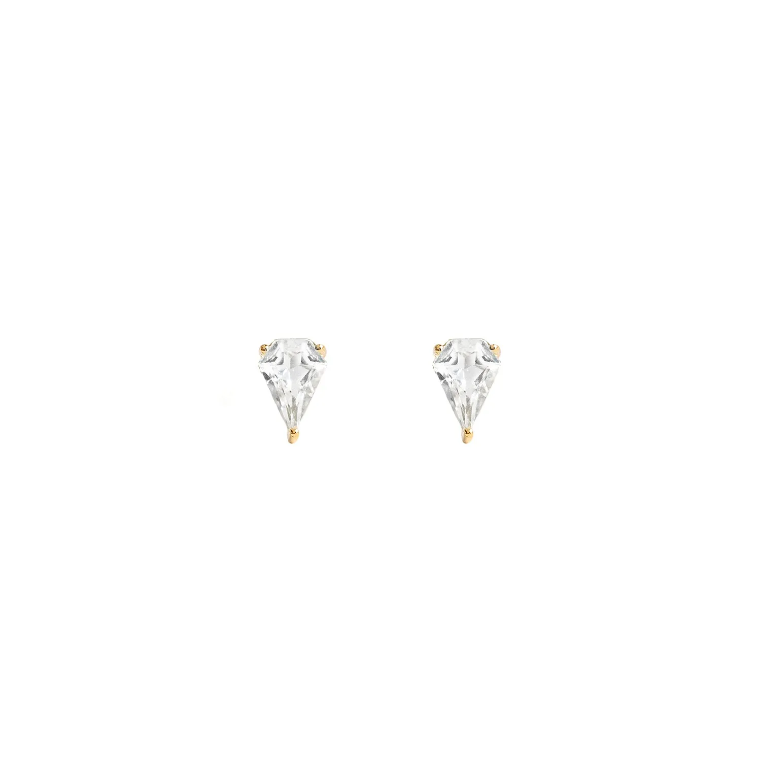 Kite Studs | White Topaz