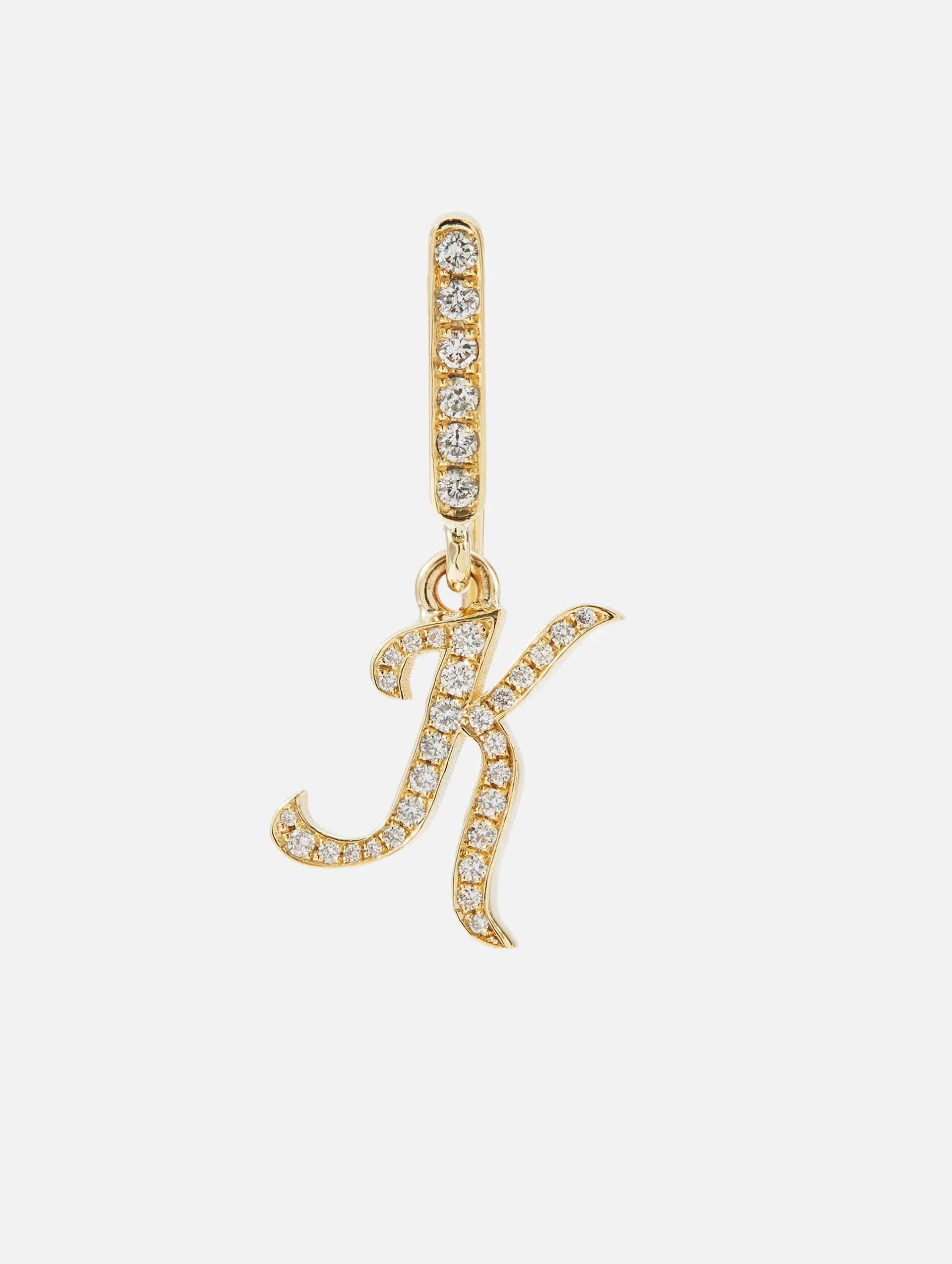 La Firma Diamond Initial Earrings