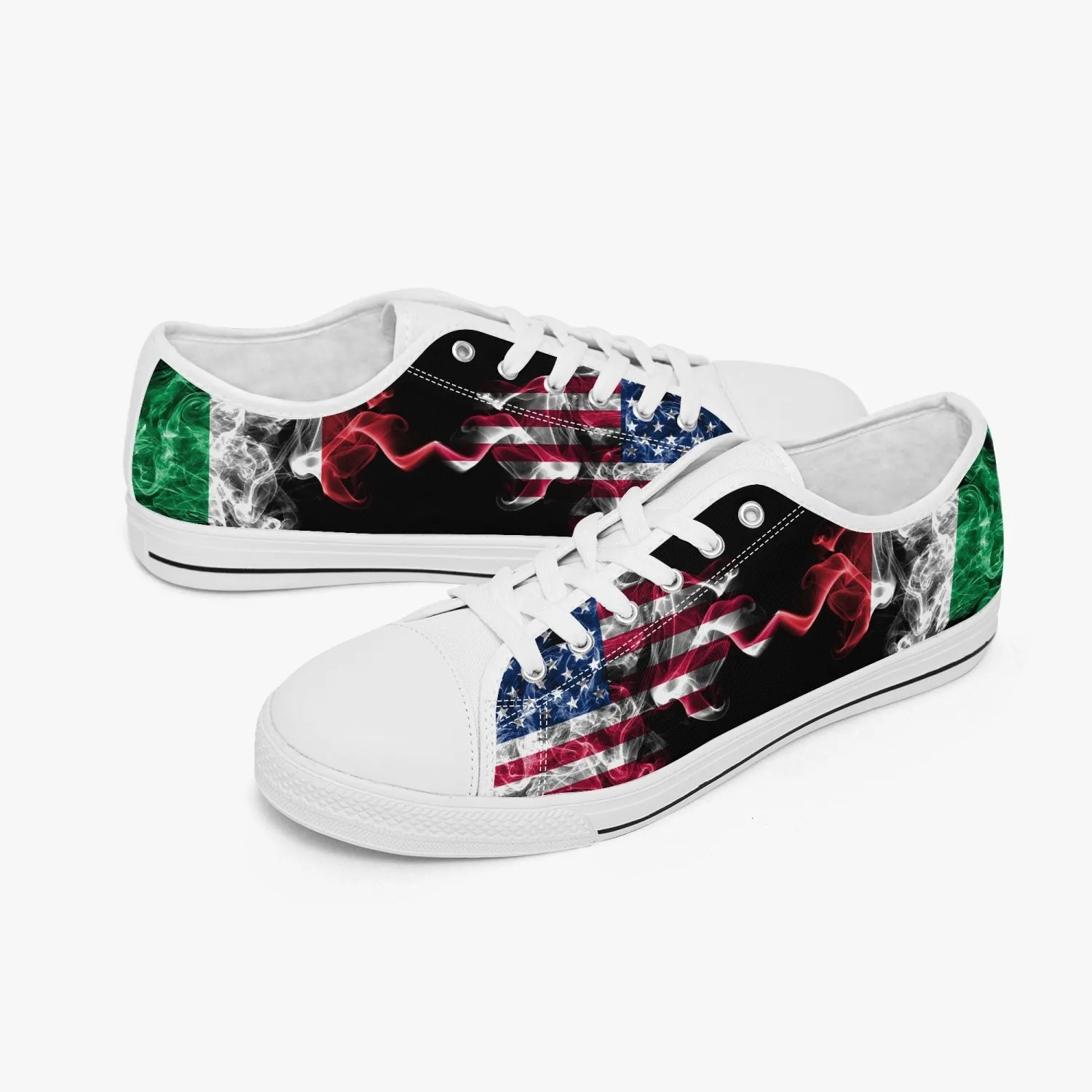 Low-Top Shoes - Italian American Flag