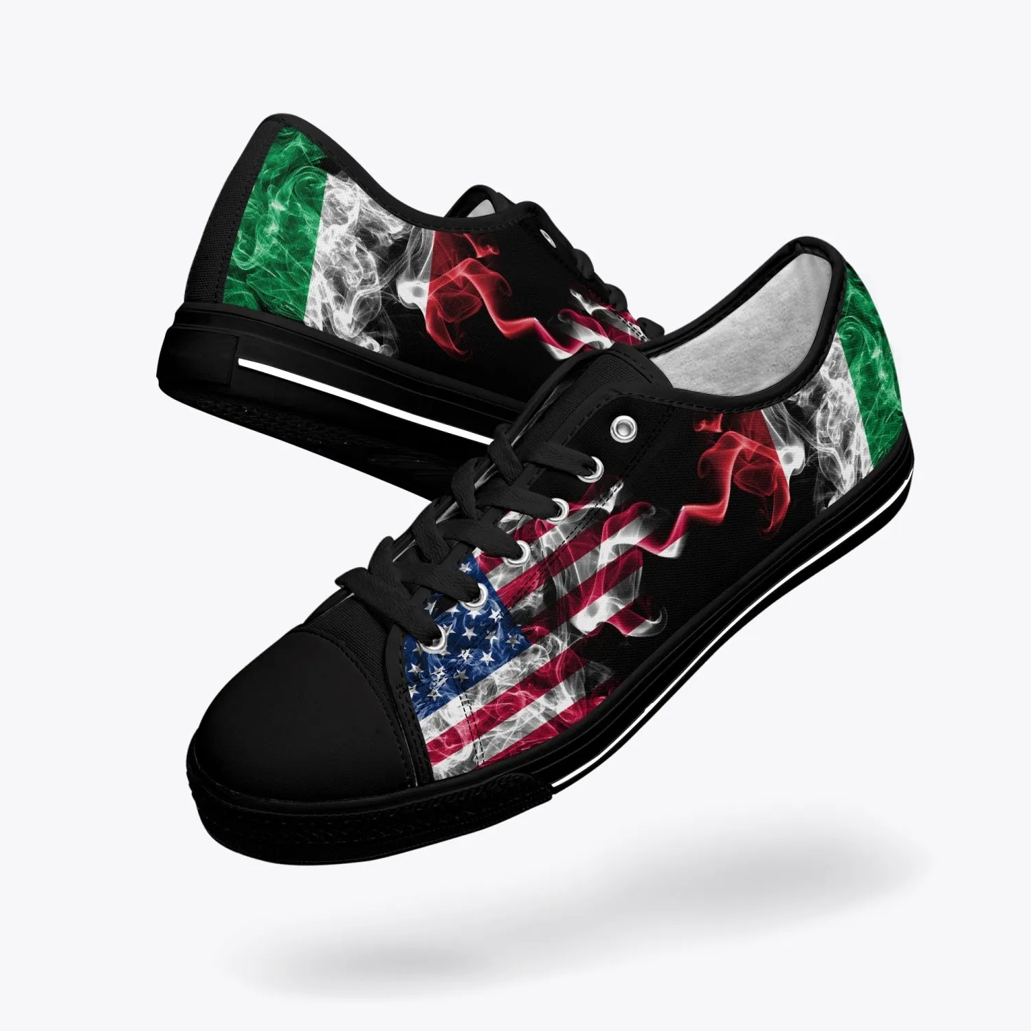 Low-Top Shoes - Italian American Flag