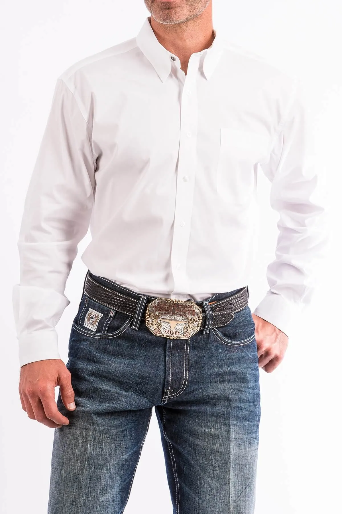 Men's Cinch Modern Fit White Shirt