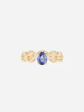 Mini Catena Blue Sapphire Ring