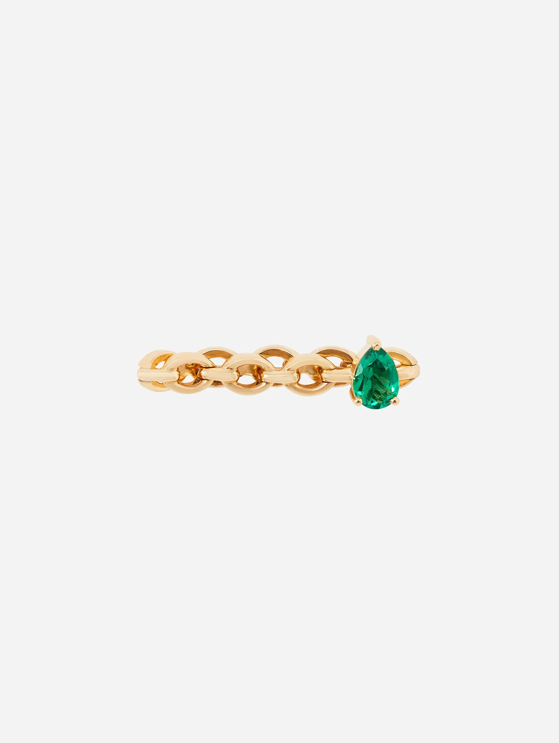 Mini Catena Emerald Ring