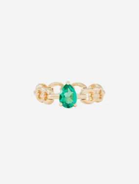 Mini Catena Emerald Ring