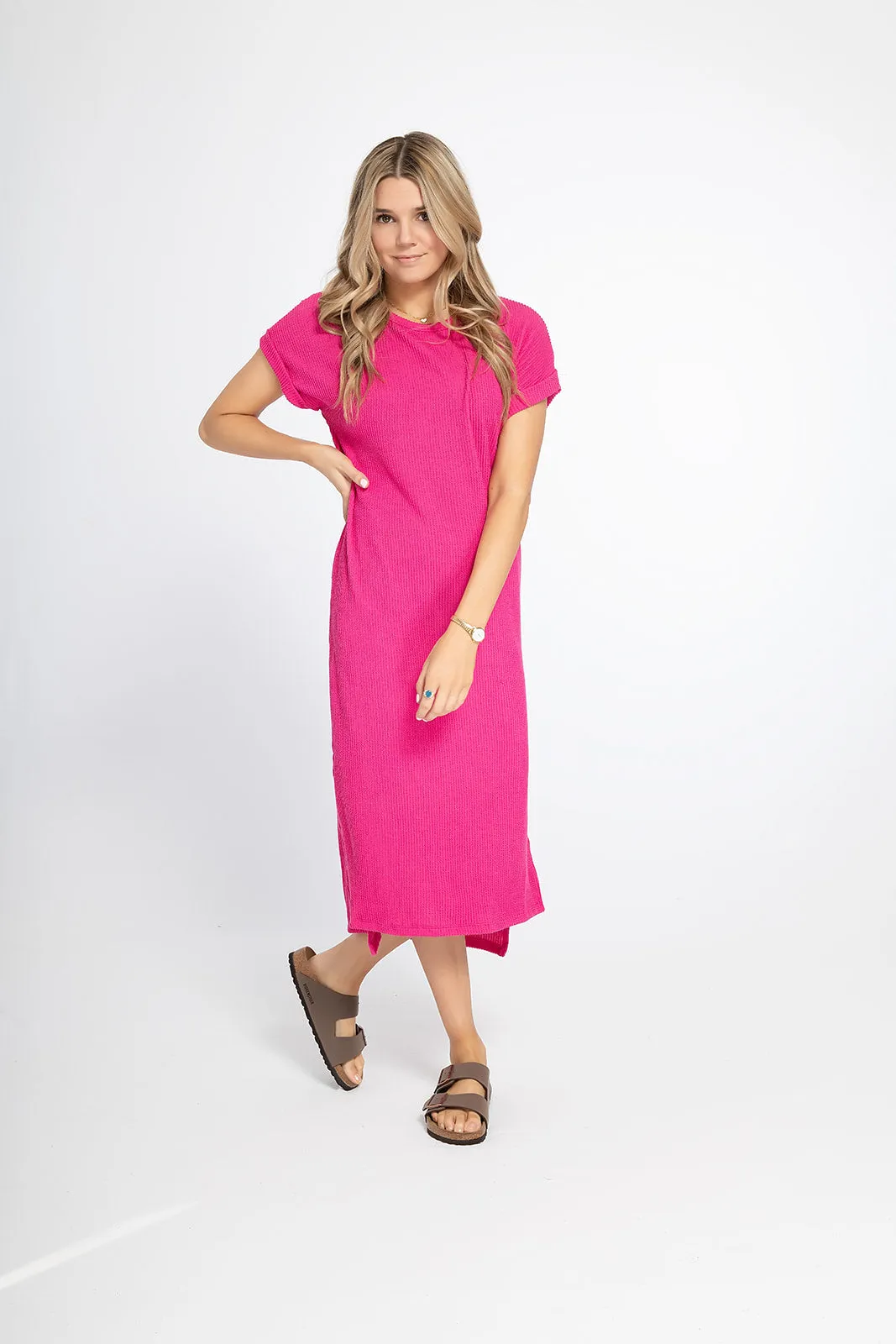 'My Everything' Dress - Hot Pink