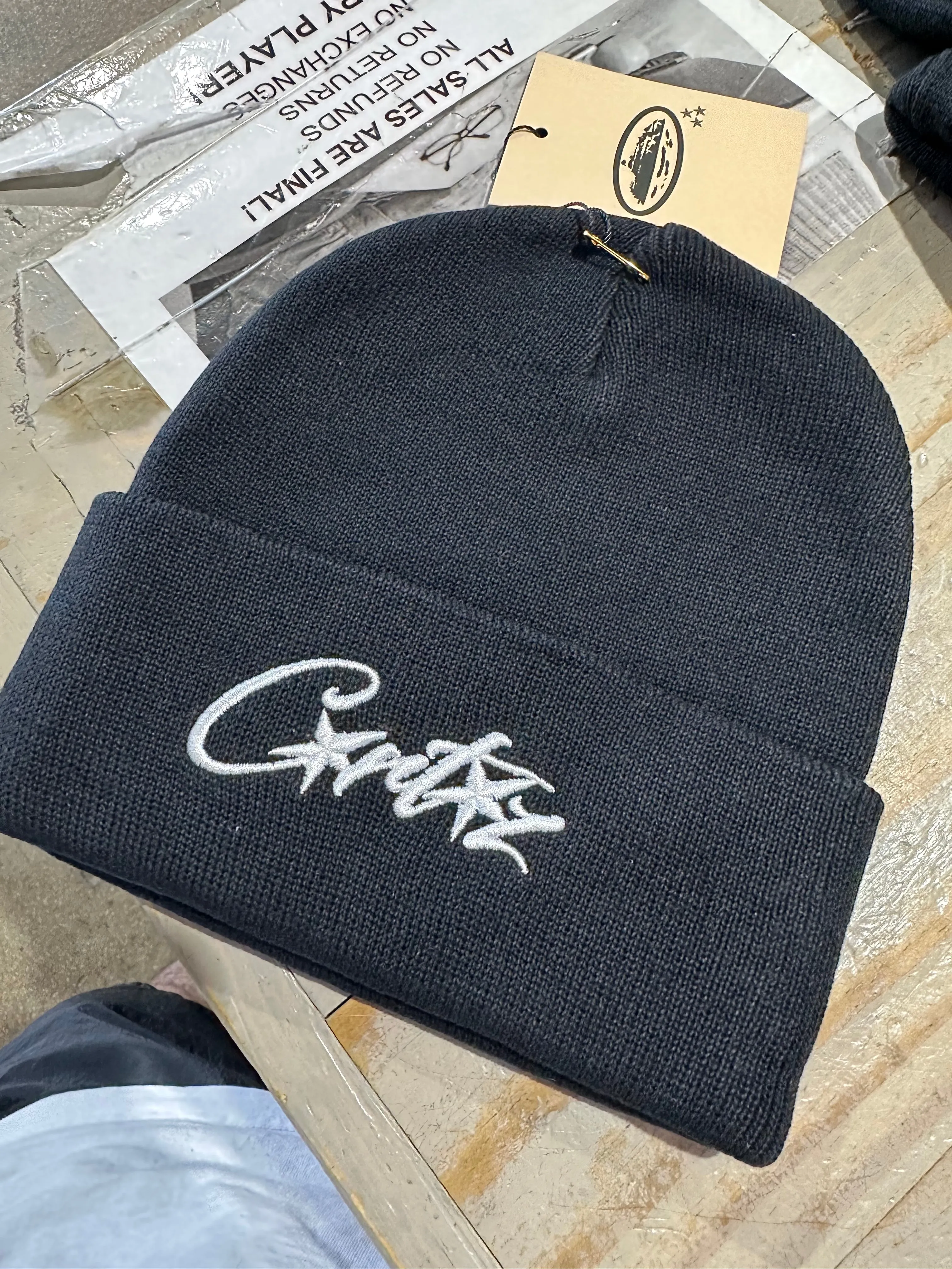 NEW Corteiz All StarZ Beanie - Black