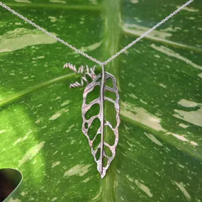 Obliqua (it is this time) Leaf Necklace