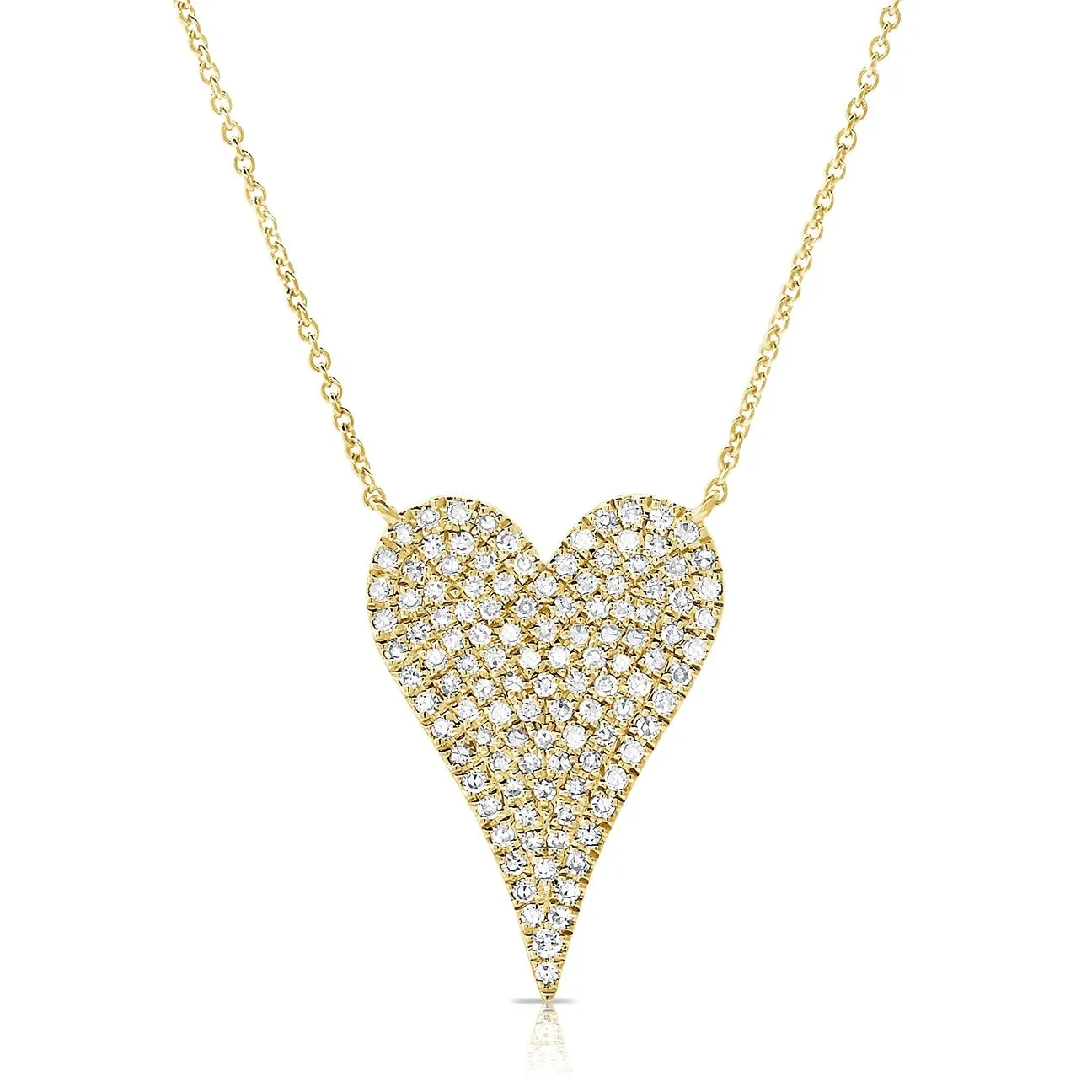 Pavé Diamond Heart Necklace