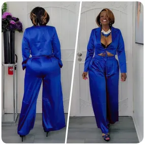 Privileged 2-Piece Pant Set (Blue)