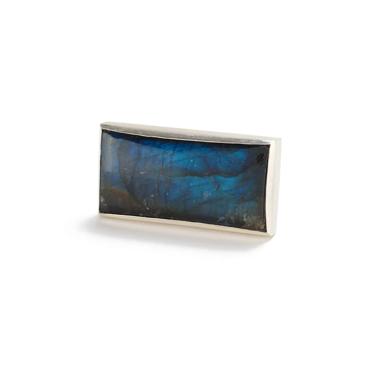 Rectangle Labradorite Ring