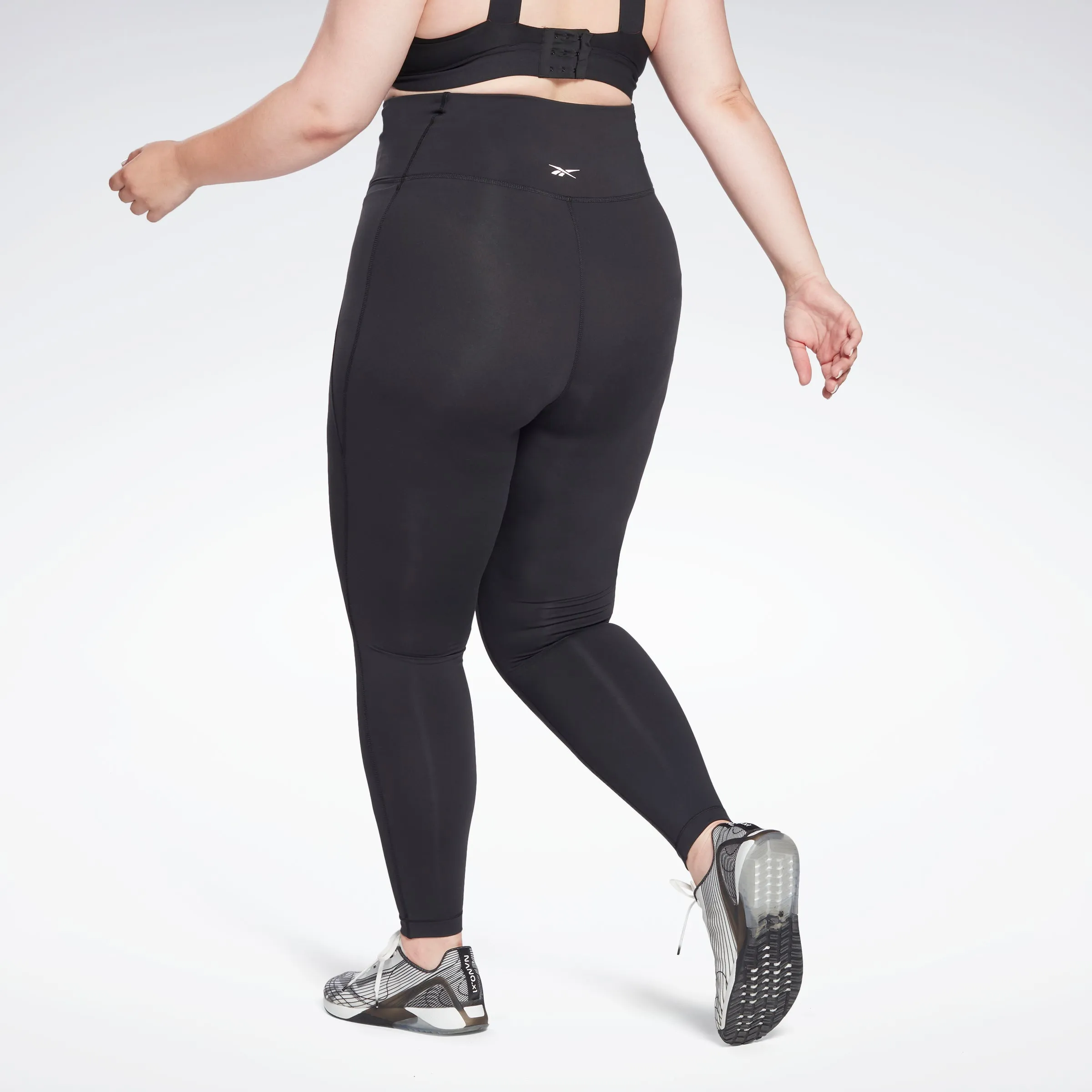 Reebok Apparel Women Lux High-Waisted Leggings (Plus Size) Black