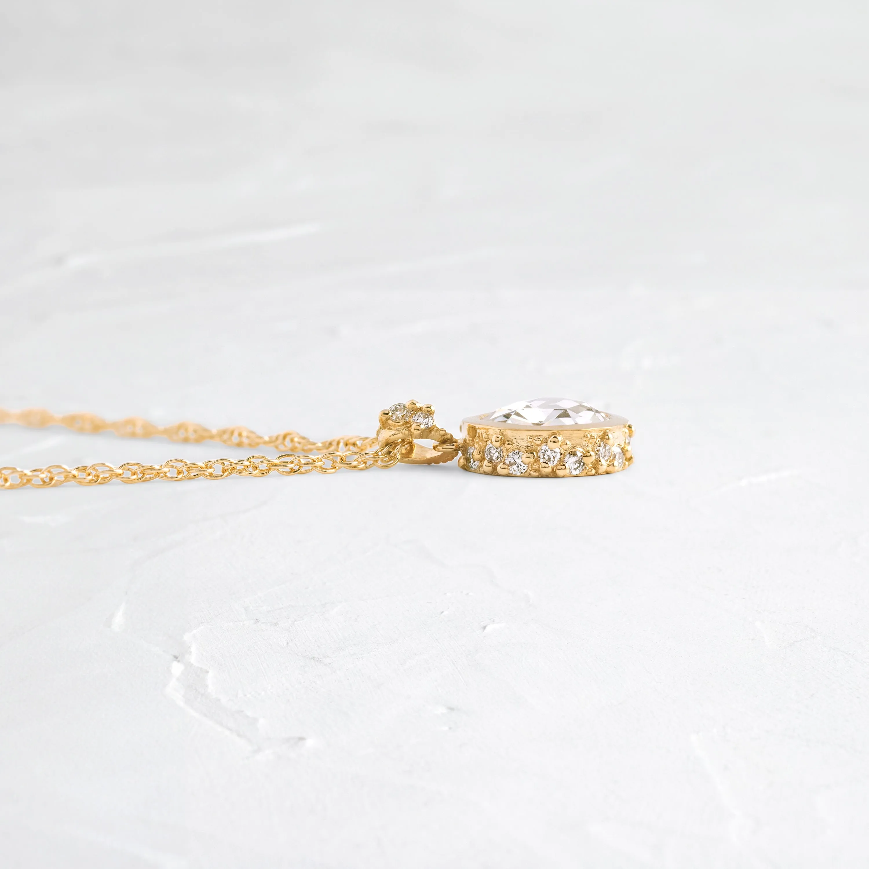 Reminisce Necklace, 0.49ct. Rose Cut - OOS