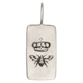 Silver Queen Bee ID Tag