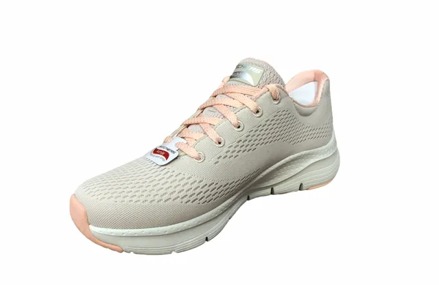 Skechers Arch Fit women's sneakers shoe 149057/NTCL light coral beige