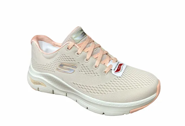 Skechers Arch Fit women's sneakers shoe 149057/NTCL light coral beige