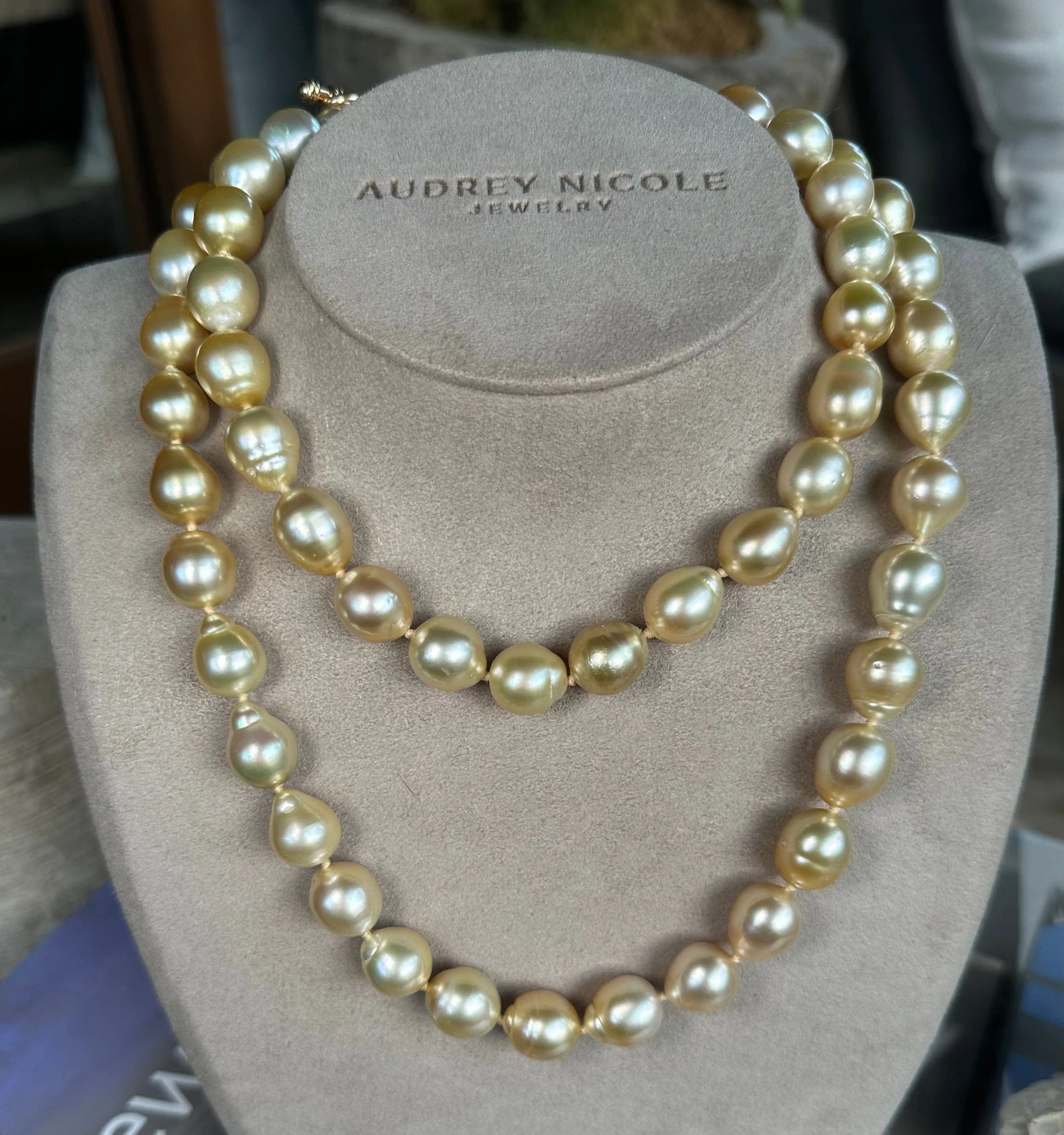 South Sea Champagne Pearl Strand Necklace