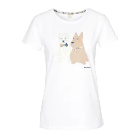 T-shirt Donna Barbour Highlands Bianco