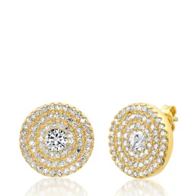 TAI RITTICHAI | Pave Concentric Circle Studs