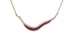 Talay Wave 19 Ruby & Diamond Necklace