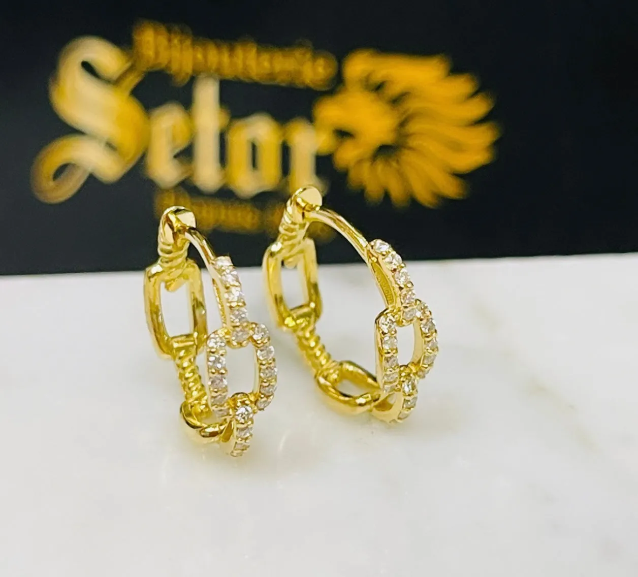 Tatiana diamond earrings DE022