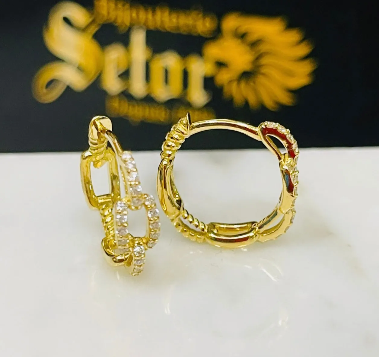 Tatiana diamond earrings DE022