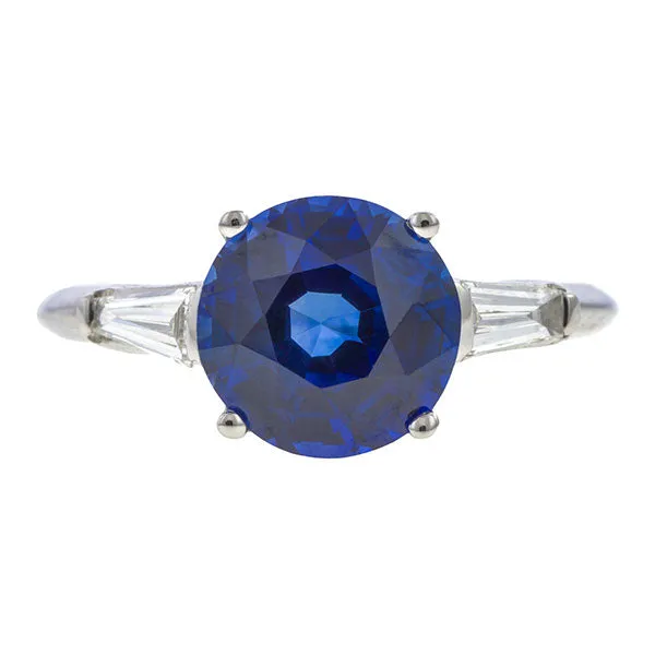 Tiffany & Co Vintage Sapphire & Diamond Ring, 3.65ct.