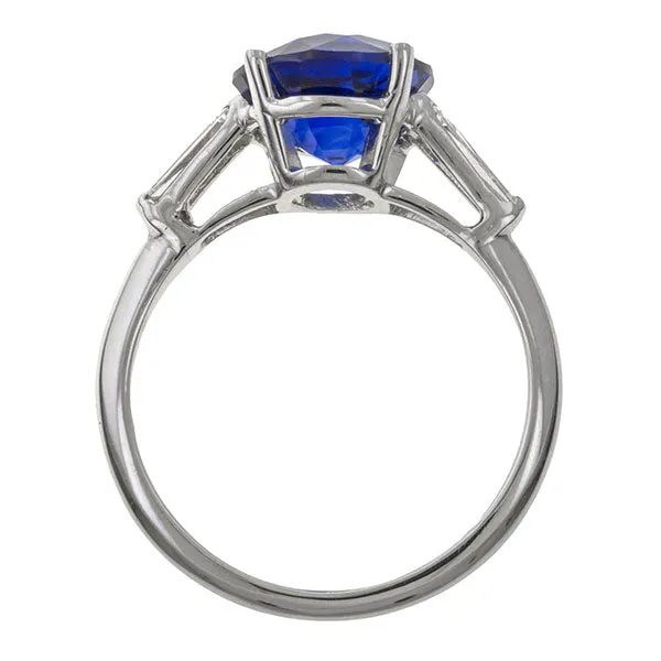 Tiffany & Co Vintage Sapphire & Diamond Ring, 3.65ct.