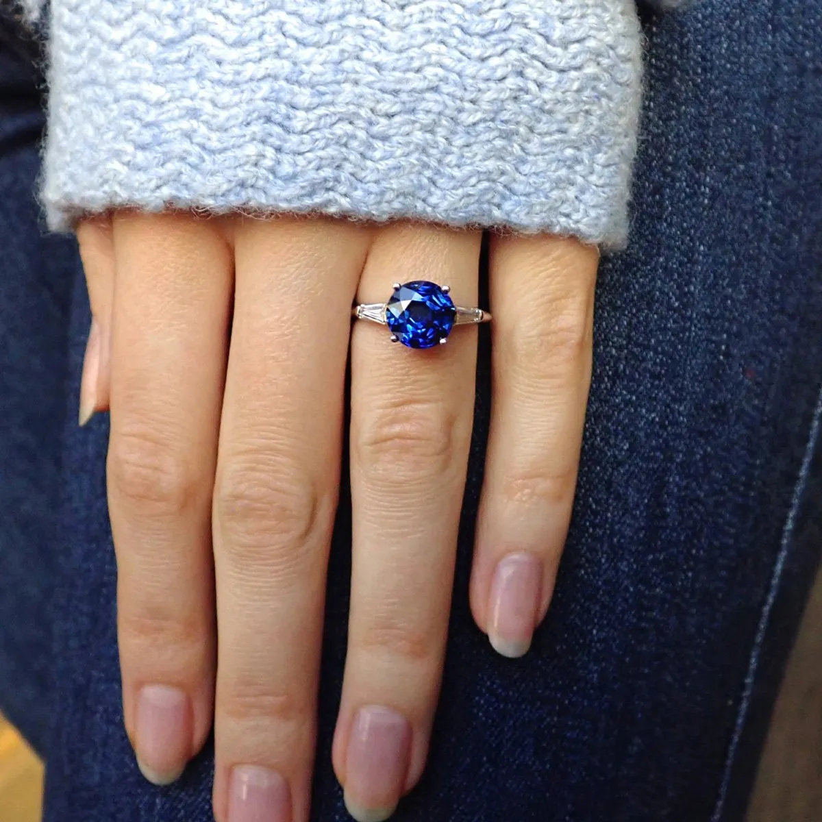 Tiffany & Co Vintage Sapphire & Diamond Ring, 3.65ct.