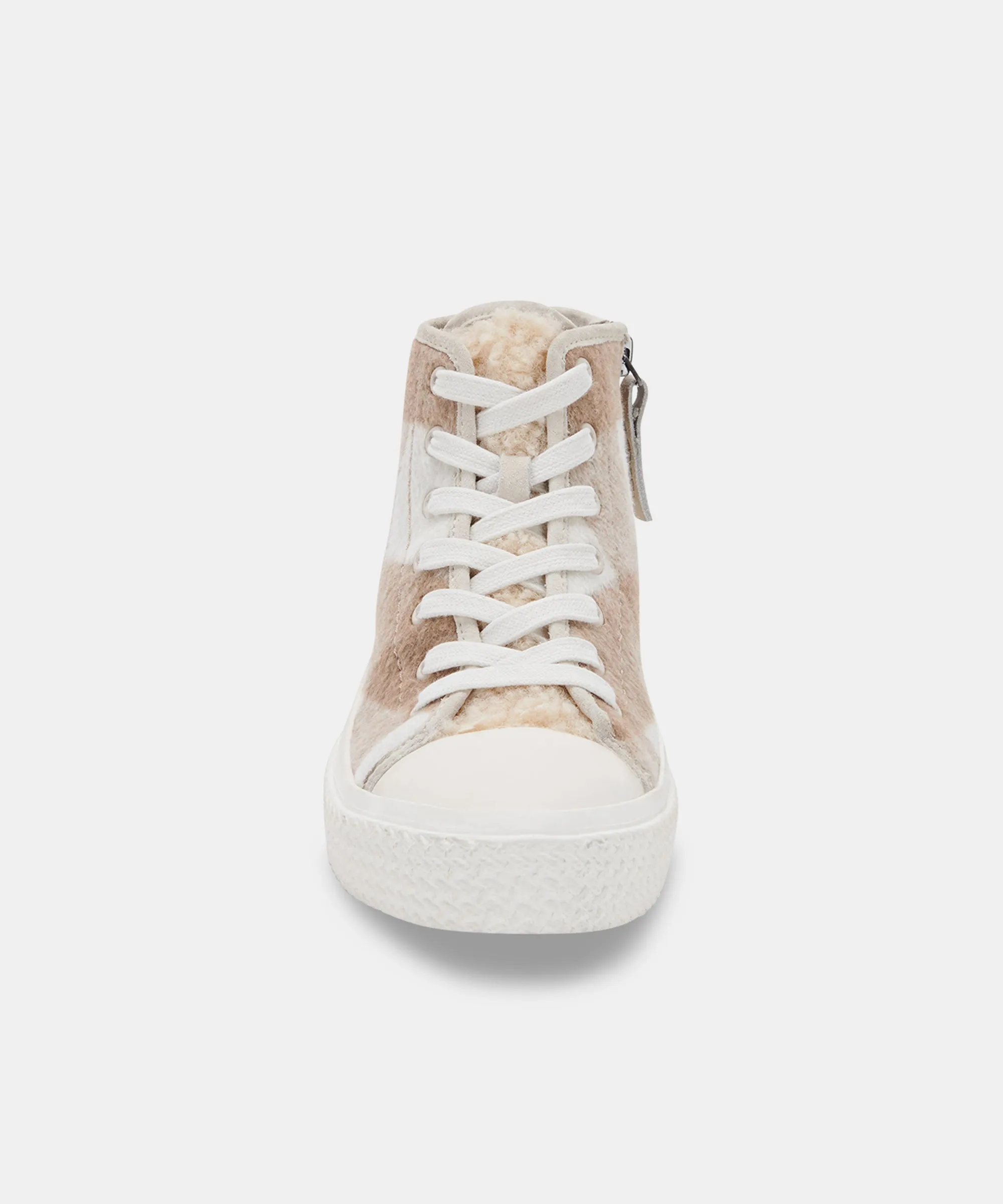 VEOLA PLUSH SNEAKERS TAN MULTI FABRIC